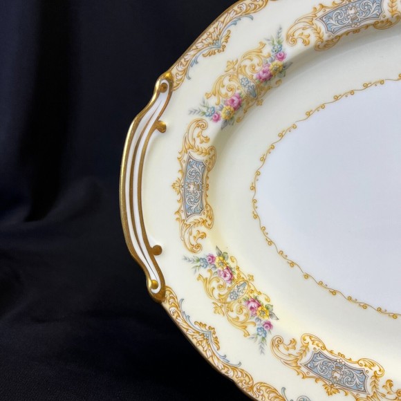 Vtg Noritake Grandeur 13.75" Oval Serving Platter Japan - Picture 3 of 7